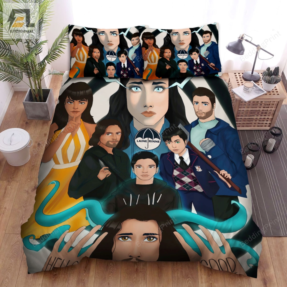 The Umbrella Academy Animated Style Poster Bed Sheets Spread Duvet Cover Bedding Sets 