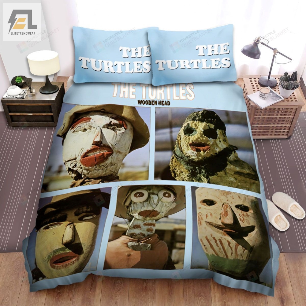 The Turtles Band Wooden Head Album Cover Bed Sheets Spread Comforter Duvet Cover Bedding Sets 