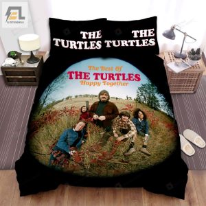 The Turtles Band The Best Of The Turtles Happy Together Album Cover Bed Sheets Spread Comforter Duvet Cover Bedding Sets elitetrendwear 1 1