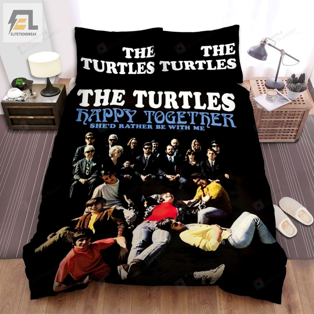 The Turtles Band Sheâd Rather Be With Me Album Cover Bed Sheets Spread Comforter Duvet Cover Bedding Sets 