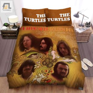 The Turtles Band Golden Hits Album Cover Bed Sheets Spread Comforter Duvet Cover Bedding Sets elitetrendwear 1 1