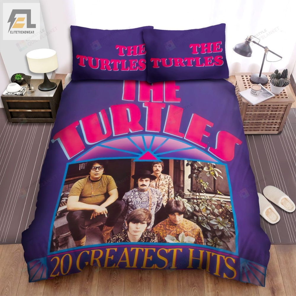 The Turtles Band 20 Greatest Hits Album Cover Bed Sheets Spread Comforter Duvet Cover Bedding Sets 