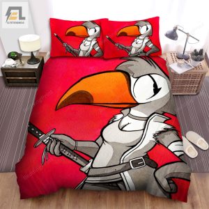 The Tropical Bird A The Toucan Swordman Character Bed Sheets Spread Duvet Cover Bedding Sets elitetrendwear 1 1