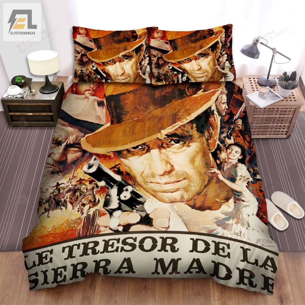 The Treasure Of The Sierra Madre Movie Poster 4 Bed Sheets Spread Comforter Duvet Cover Bedding Sets 