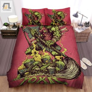 The Toxic Avenger 1984 Poster Movie Poster Bed Sheets Spread Comforter Duvet Cover Bedding Sets Ver 2 elitetrendwear 1 1