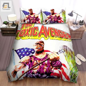 The Toxic Avenger 1984 Poster Movie Poster Bed Sheets Spread Comforter Duvet Cover Bedding Sets Ver 3 elitetrendwear 1 1