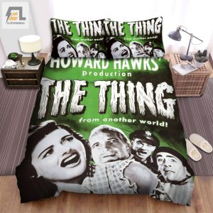 The Thing From Another World 1951 Poster Movie Poster Bed Sheets Spread Comforter Duvet Cover Bedding Sets elitetrendwear 1 1