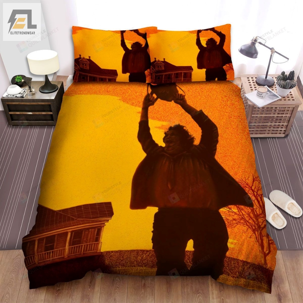 The Texas Chainsaw Massacre The Beginning Movie Sunset Photo Bed Sheets Spread Comforter Duvet Cover Bedding Sets 