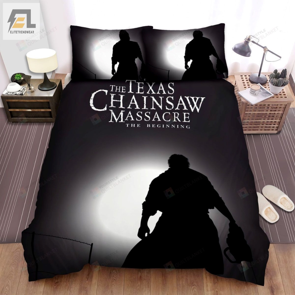 The Texas Chainsaw Massacre The Beginning Movie Dark Photo Bed Sheets Spread Comforter Duvet Cover Bedding Sets 