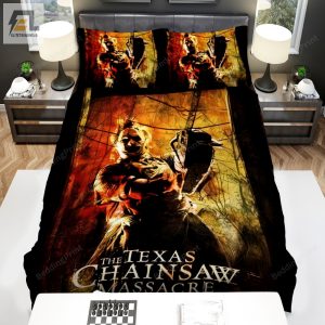 The Texas Chainsaw Massacre Movie Poster 3 Bed Sheets Duvet Cover Bedding Sets elitetrendwear 1 1