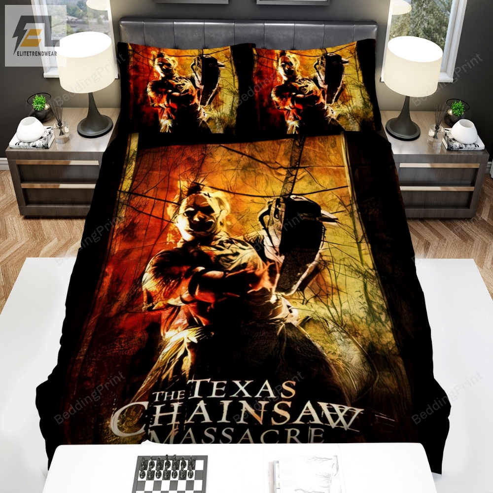 The Texas Chainsaw Massacre Movie Poster 3 Bed Sheets Duvet Cover Bedding Sets 
