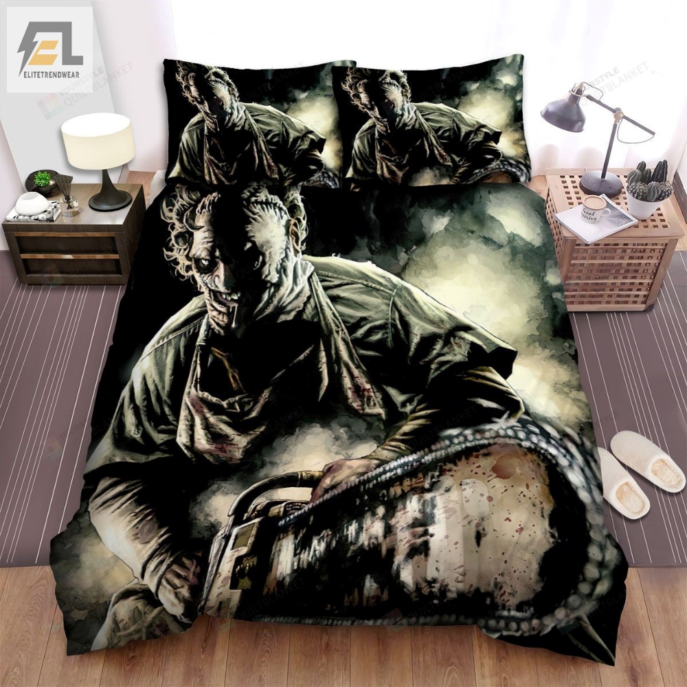 The Texas Chainsaw Massacre Movie Art Bed Sheets Spread Comforter Duvet Cover Bedding Sets 