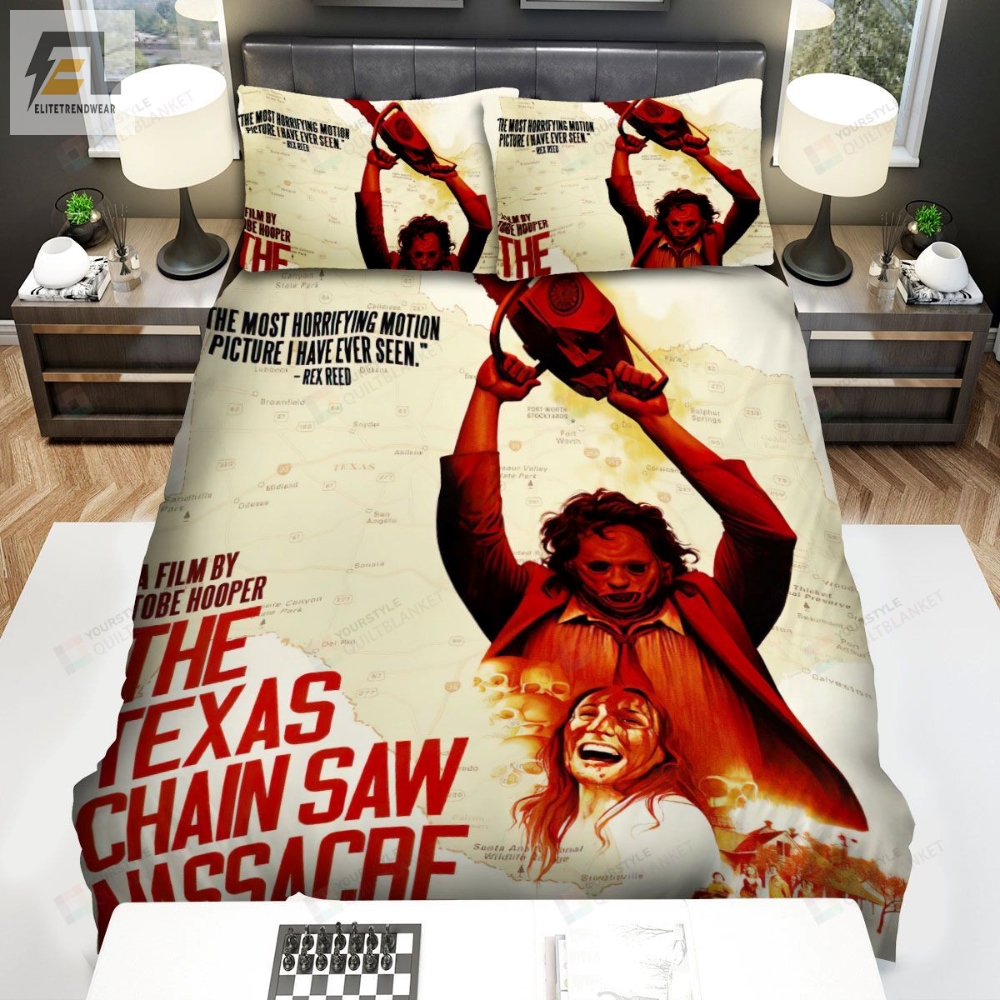 The Texas Chain Saw Massacre Movie Poster 2 Bed Sheets Spread Comforter Duvet Cover Bedding Sets 
