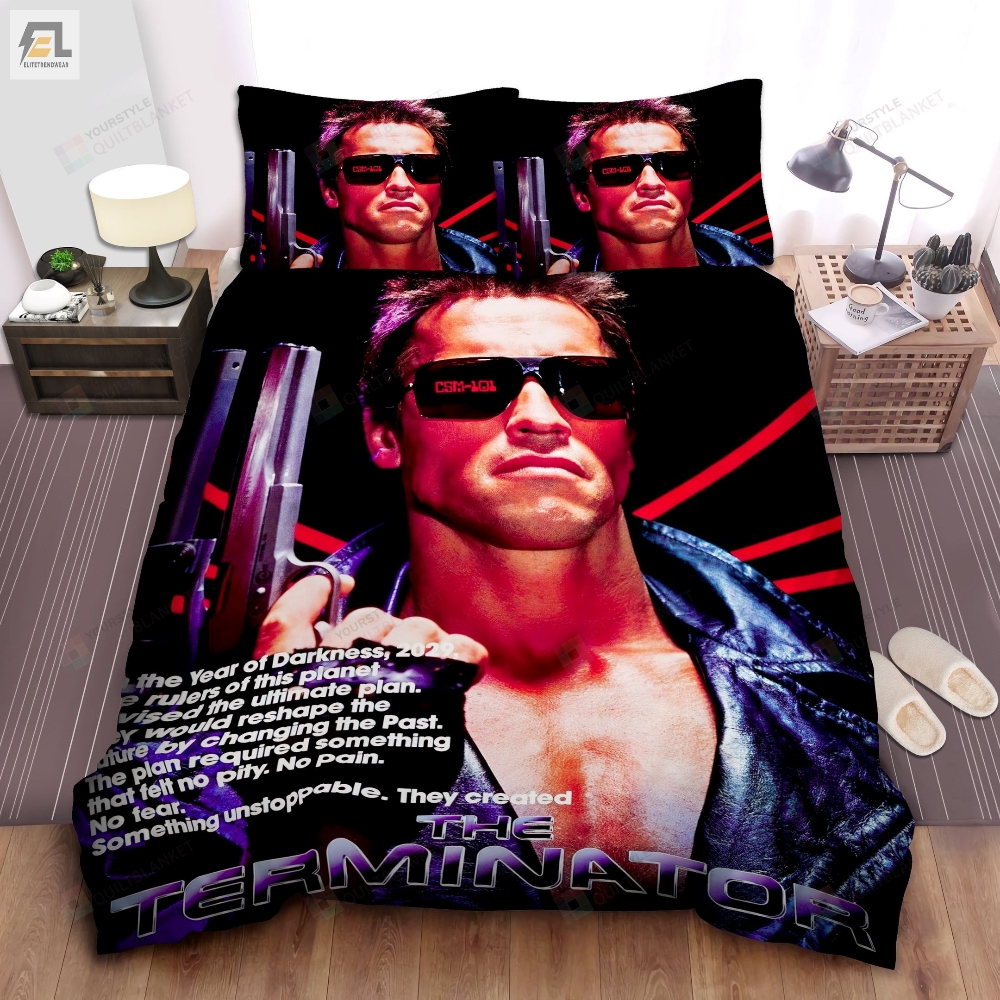 The Terminator Movie Poster Bed Sheets Spread Comforter Duvet Cover Bedding Sets 