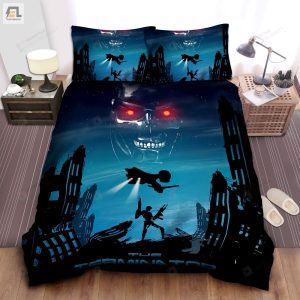 The Terminator Digital Art Poster Bed Sheets Spread Comforter Duvet Cover Bedding Sets elitetrendwear 1 1