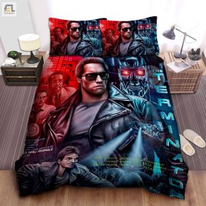 The Terminator Animated Poster Bed Sheets Duvet Cover Bedding Sets elitetrendwear 1 1