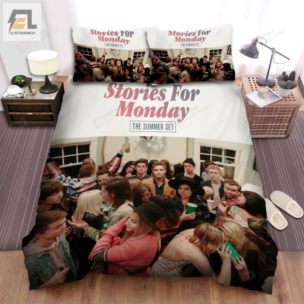 The Summer Set Music Band Stories For Monday Album Cover Bed Sheets Spread Comforter Duvet Cover Bedding Sets 