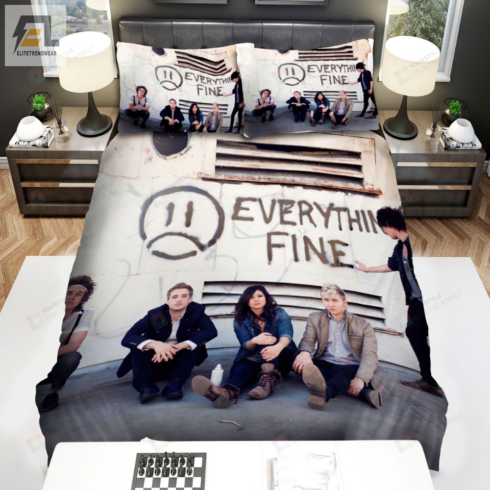 The Summer Set Music Band Everythingâs Fine Fanart Bed Sheets Spread Comforter Duvet Cover Bedding Sets 