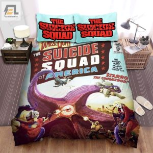 The Suicide Squad Vintage Style Poster Bed Sheets Spread Duvet Cover Bedding Set elitetrendwear 1 1