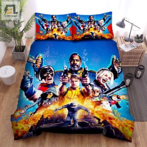 The Suicide Squad Original Movie Poster Bed Sheets Spread Duvet Cover Bedding Set elitetrendwear 1 1