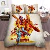 The Suicide Squad Main Characters Digital Art Poster Bed Sheets Spread Duvet Cover Bedding Set elitetrendwear 1