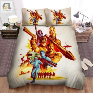 The Suicide Squad Main Characters Digital Art Poster Bed Sheets Spread Duvet Cover Bedding Set elitetrendwear 1 1