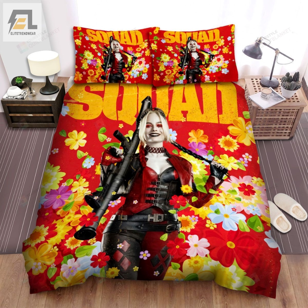 The Suicide Squad Harley Quinn Solo Poster Bed Sheets Spread Duvet Cover Bedding Set 