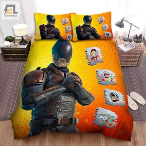 The Suicide Squad Bloodsport Fortnite Skin Artwork Bed Sheets Spread Duvet Cover Bedding Set elitetrendwear 1 1