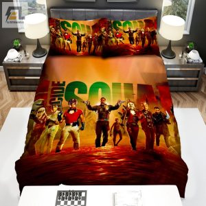 The Suicide Squad All Members Poster Bed Sheets Spread Duvet Cover Bedding Set elitetrendwear 1 1