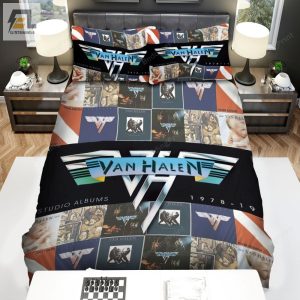 The Studio Albums Van Halen Bed Sheets Spread Comforter Duvet Cover Bedding Sets elitetrendwear 1 1