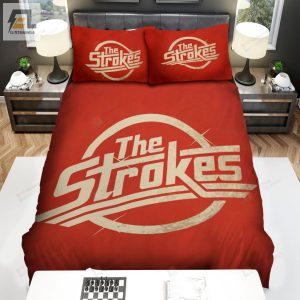 The Strokes Band Red Logo Bed Sheets Spread Comforter Duvet Cover Bedding Sets elitetrendwear 1 1