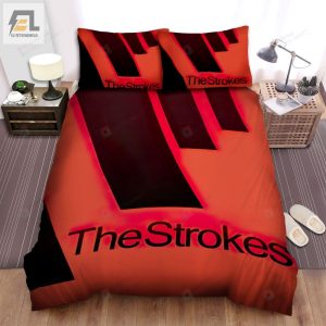 The Strokes Band Red Line Bed Sheets Spread Comforter Duvet Cover Bedding Sets elitetrendwear 1 1