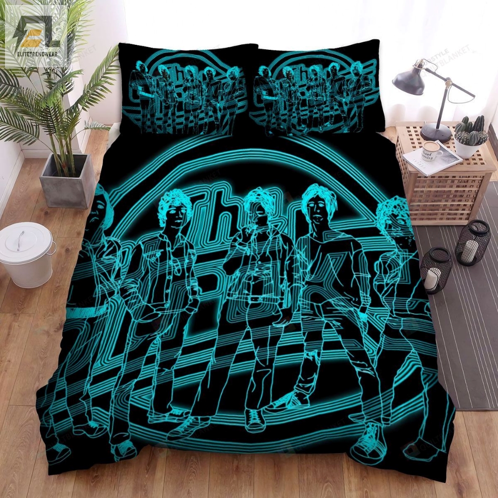 The Strokes Band Neon Light Bed Sheets Spread Comforter Duvet Cover Bedding Sets 