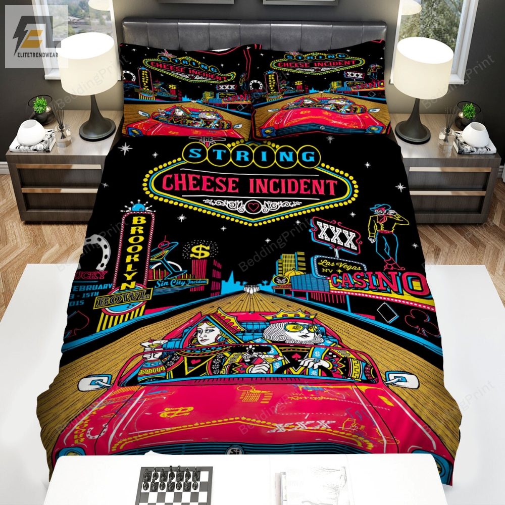 The String Cheese Incident Music Band Art Ticket Bed Sheets Duvet Cover Bedding Sets 