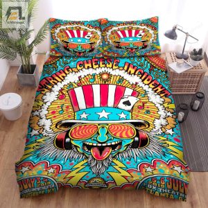 The String Cheese Incident Music Band Art Ticket 25Th Anniversary Bed Sheets Duvet Cover Bedding Sets elitetrendwear 1 1