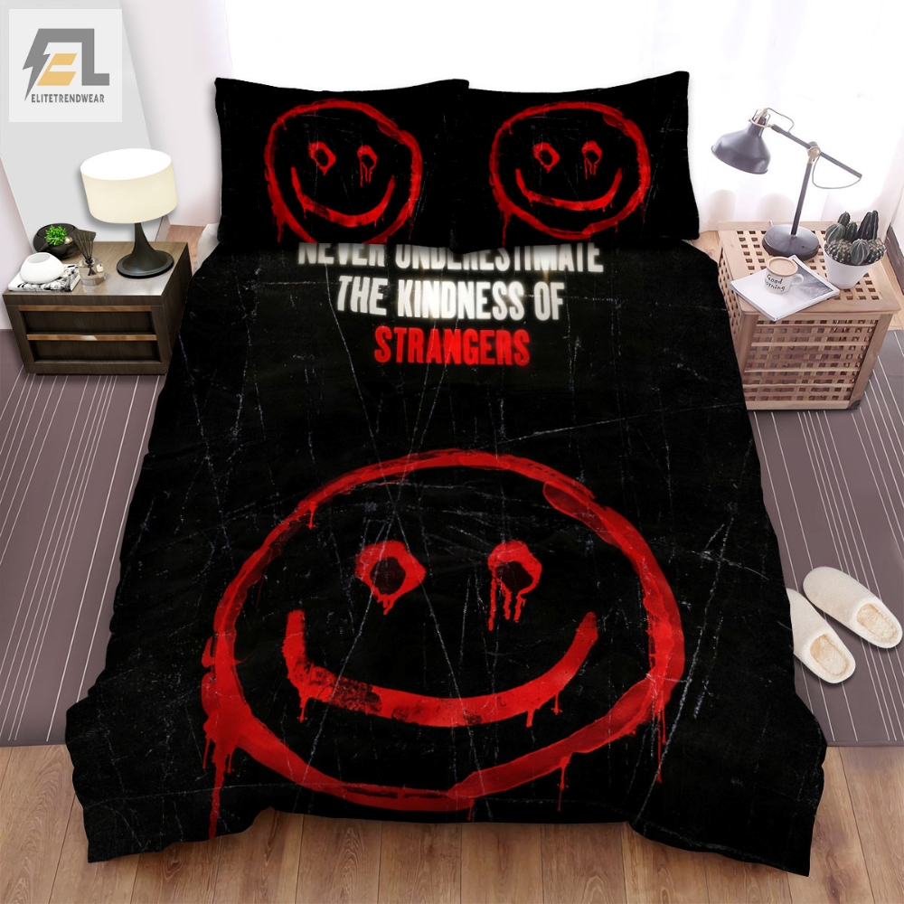 The Strangers Prey At Night Never Underestimate The Kindness Of Strangers Movie Poster Bed Sheets Spread Comforter Duvet Cover Bedding Sets 