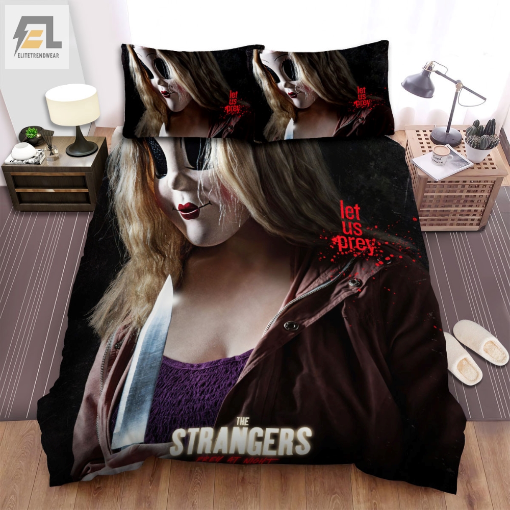 The Strangers Prey At Night Let Us Prey Movie Poster Ver 2 Bed Sheets Spread Comforter Duvet Cover Bedding Sets 