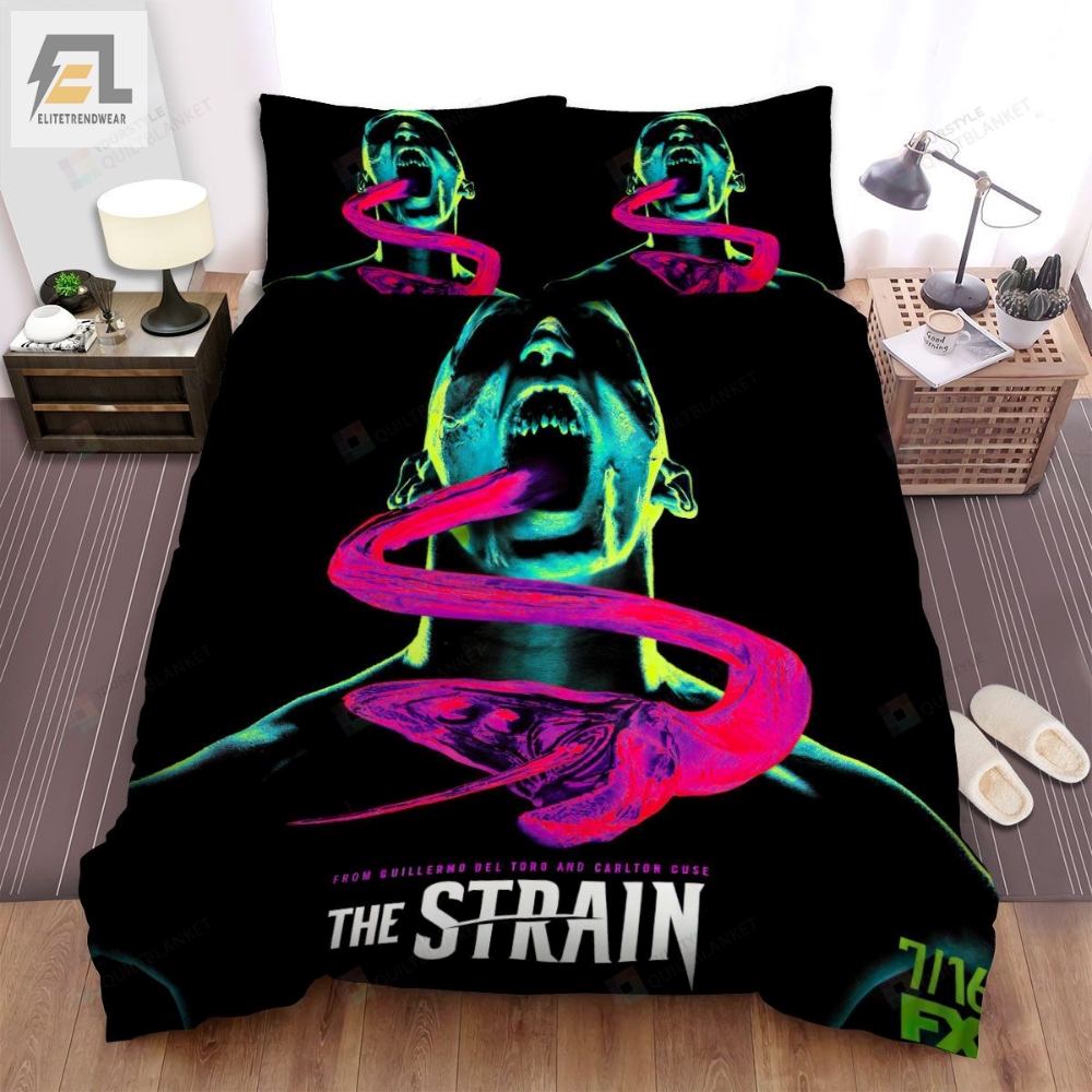 The Strain 20142017 Movie Illustration 4 Bed Sheets Spread Comforter Duvet Cover Bedding Sets 
