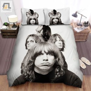 The Stooges Band Black And White Background Bed Sheets Spread Comforter Duvet Cover Bedding Sets elitetrendwear 1 1