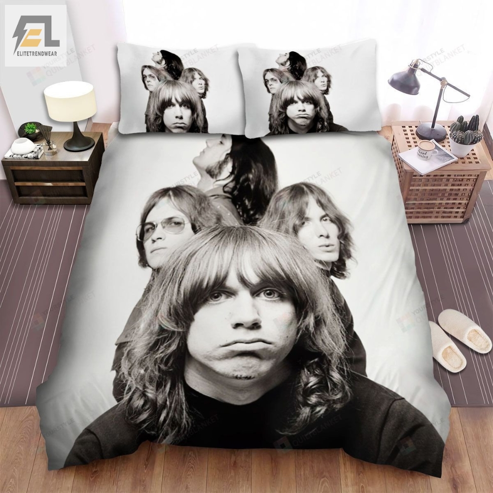 The Stooges Band Black And White Background Bed Sheets Spread Comforter Duvet Cover Bedding Sets 