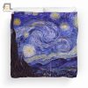 The Starry Night By Vincent Van Gogh Duvet Cover Bedding Set elitetrendwear 1