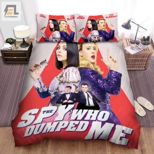 The Spy Who Dumped Me 2018 Kiss My Assassin Movie Poster Bed Sheets Duvet Cover Bedding Sets elitetrendwear 1