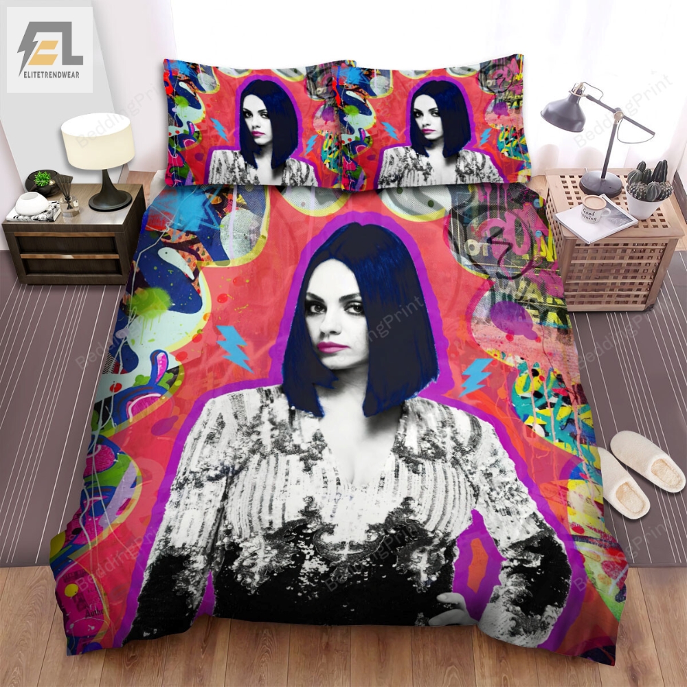 The Spy Who Dumped Me 2018 Audrey Colorful Background Poster Bed Sheets Duvet Cover Bedding Sets 
