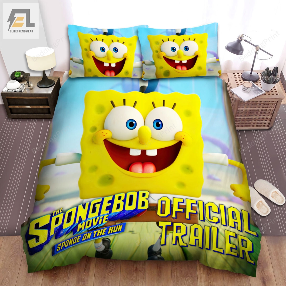 The Spongebob Movie Sponge On The Run 2020 Trailer Poster Bed Sheets Duvet Cover Bedding Sets 