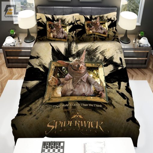 The Spiderwick Chronicles 2008 Movie Pig Creature Bed Sheets Duvet Cover Bedding Sets elitetrendwear 1 1