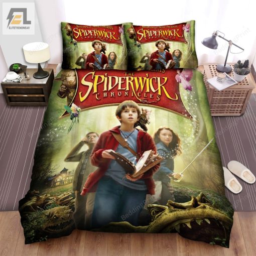 The Spiderwick Chronicles 2008 Movie Children With The Magical Book Bed Sheets Duvet Cover Bedding Sets elitetrendwear 1 1
