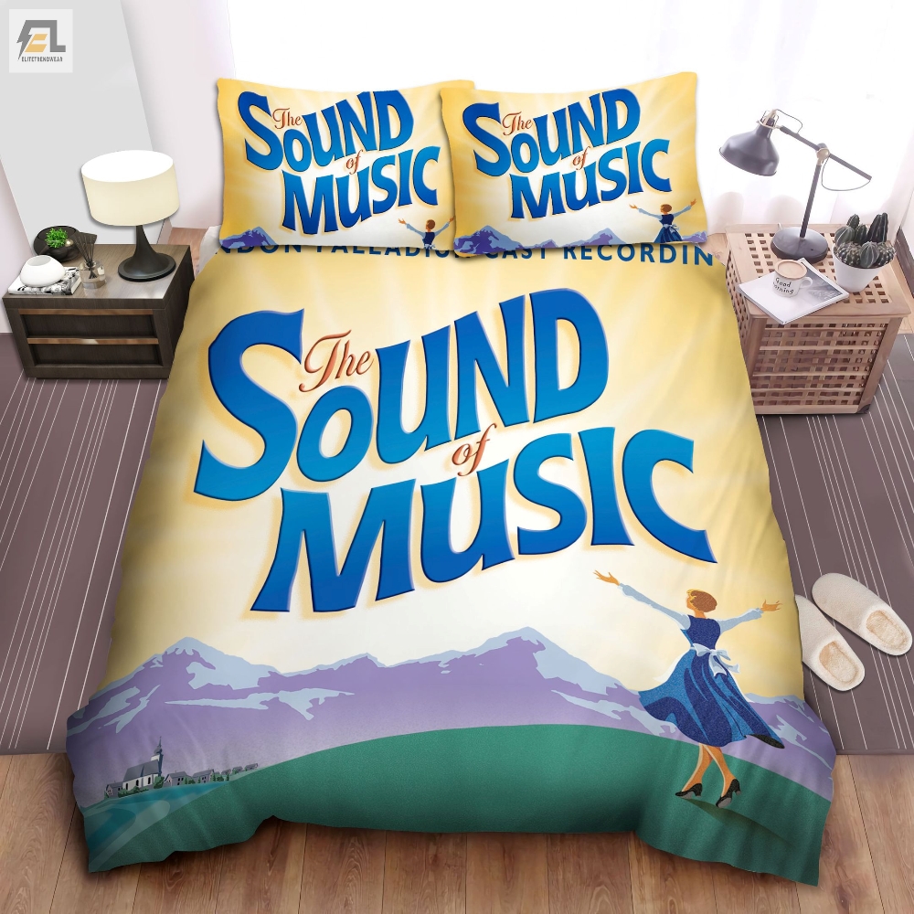The Sound Of Music Vintage Musical Poster Bed Sheets Spread Comforter Duvet Cover Bedding Sets 