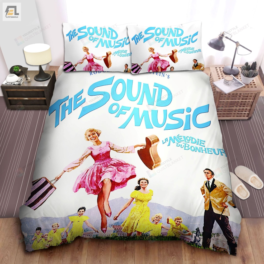 The Sound Of Music 50Th Anniversary Art Poster Bed Sheets Spread Comforter Duvet Cover Bedding Sets elitetrendwear 1