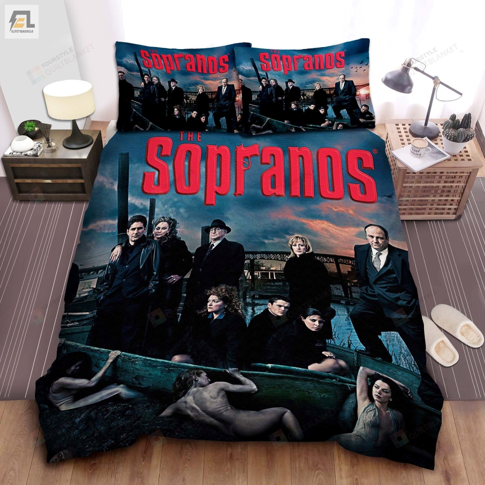 The Sopranos Season 5 Characters Poster Bed Sheet Spread Duvet Cover Bedding Sets 