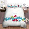 The Smurfs Characters Vintage Drawings Bed Sheets Spread Duvet Cover Bedding Sets elitetrendwear 1